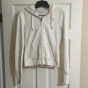 Gorgeous vintage Abercrombie white jacket with hoodie